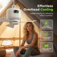 Rechargeable ceiling fan with LED lights 🌬️✨