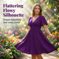 ⏳Time-Limited Special⏰Elegant V-Neck Twist Front Dress with Pockets – Flattering ruched waist, breathable & flowy – perfect for work, weddings or date nights – chic and functional 💃