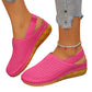 Women's Casual Perforated Wedge Slingback Sandals