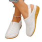 Women's Casual Perforated Wedge Slingback Sandals