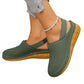 Women's Casual Perforated Wedge Slingback Sandals