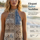 Women's Sleeveless Floral Print Flowy Maxi Dress