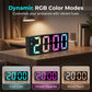 LED Digital Alarm Clock with Mirror Surface