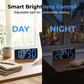 LED Digital Alarm Clock with Mirror Surface