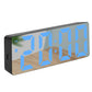 LED Digital Alarm Clock with Mirror Surface