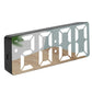 LED Digital Alarm Clock with Mirror Surface