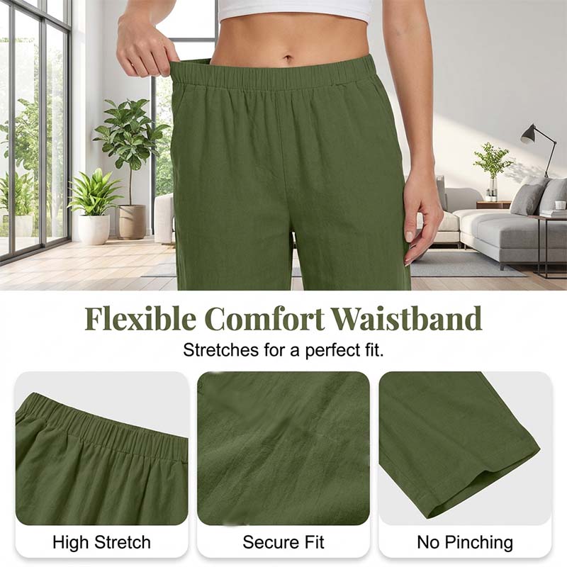 🔥New Arrivals & Special Offers-Women's Relaxed Fit Solid Short Sleeve Top and Shorts Set