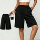 Women's Casual High-Waist Pleated Shorts