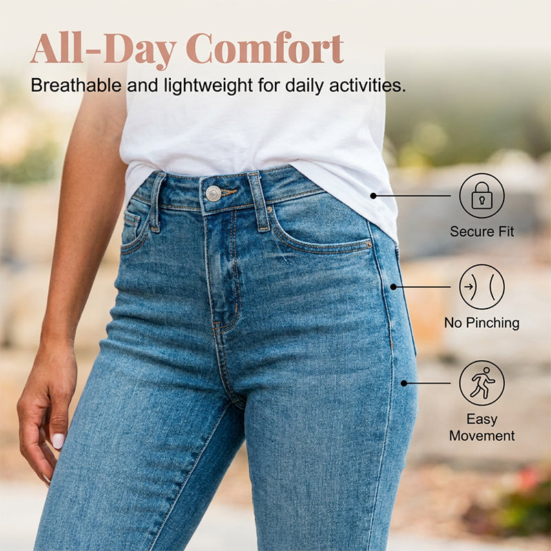 Women's Casual High Waist Stretch Capri Jeans