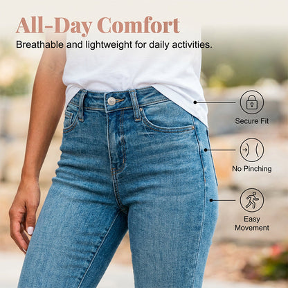 Women's Casual High Waist Stretch Capri Jeans