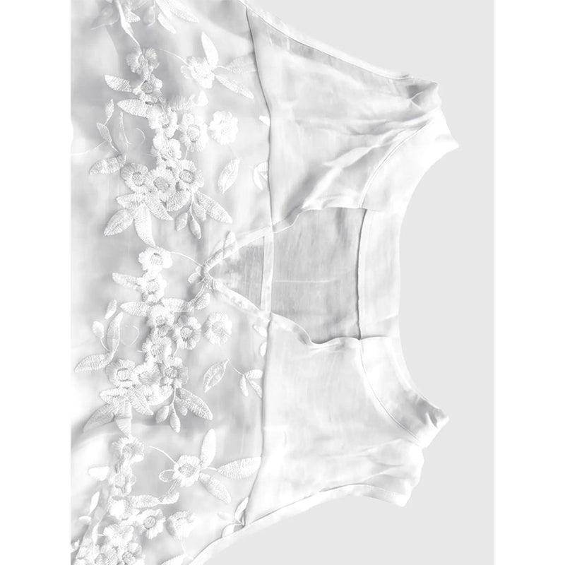 ✨ 50% OFF! ✨ Women’s Chic Floral Lace Sleeveless Shirt