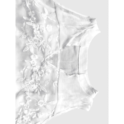 ✨ 50% OFF! ✨ Women’s Chic Floral Lace Sleeveless Shirt