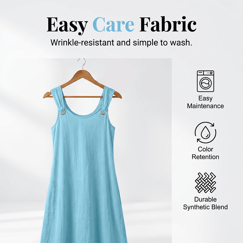 Women's Sleeveless V-Neck Maxi Dress with Ring Straps