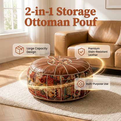 💥50% Off🥳 Multifunctional Storage Ottoman Pouf🪑