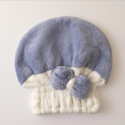Super Absorbent Bowknot Hair Drying Cap