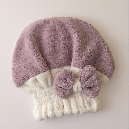 Super Absorbent Bowknot Hair Drying Cap