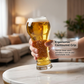 Large Capacity Ornate Embossed Beer Glass