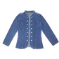 🔥50% OFF Today Only 💙 Slim Fit Stand Collar Denim Blazer Jacket
