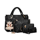 Women's Versatile 4-Piece Handbag Set