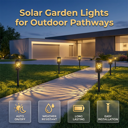 ⏰Solar Garden Lights for Outdoor Pathways(4PCS)