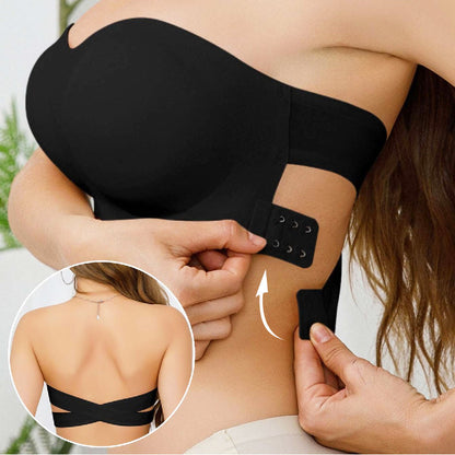 📢📢50% OFF !!!⏰Women's Strapless Wireless Bra with Side Closure