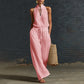 Women’s Halter Top & Wide-Leg Pants Set