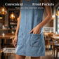 Women's Casual Denim Pinafore Dress