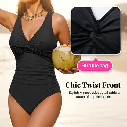 ☀️ Women's Tummy Control One-Piece Swimsuit 👙✨