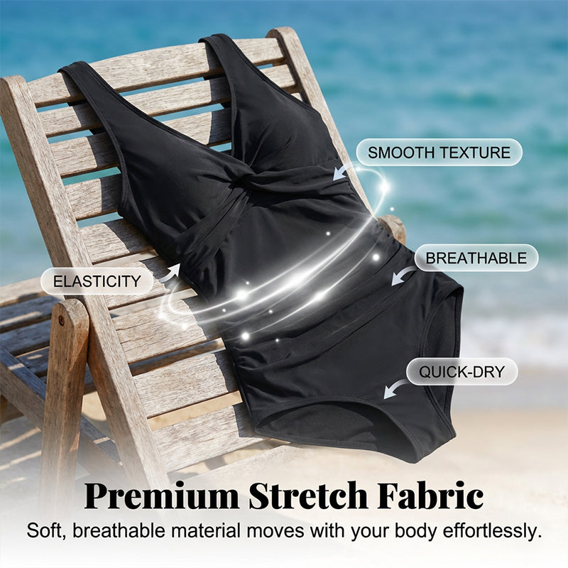 ☀️ Women's Tummy Control One-Piece Swimsuit 👙✨