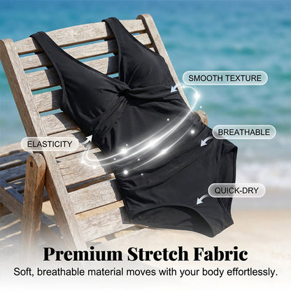 ☀️ Women's Tummy Control One-Piece Swimsuit 👙✨
