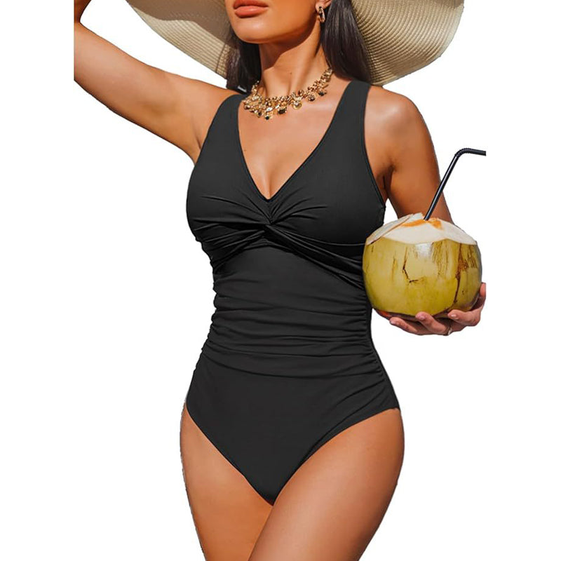 ☀️ Women's Tummy Control One-Piece Swimsuit 👙✨