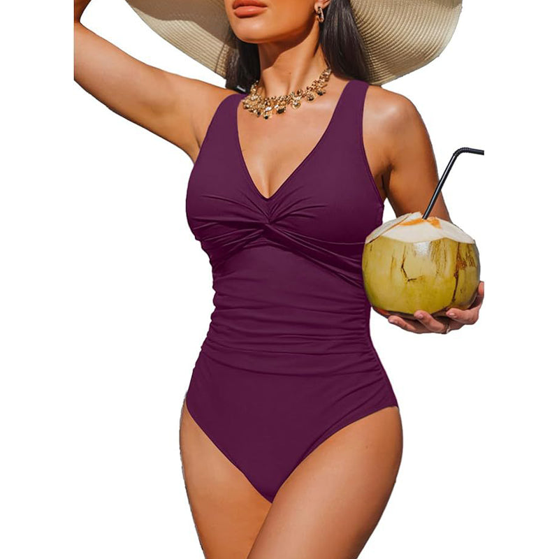 ☀️ Women's Tummy Control One-Piece Swimsuit 👙✨