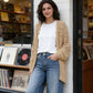 Women's Open Front Slouchy Knit Cardigan
