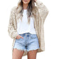 Women's Open Front Slouchy Knit Cardigan