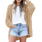 Women's Open Front Slouchy Knit Cardigan
