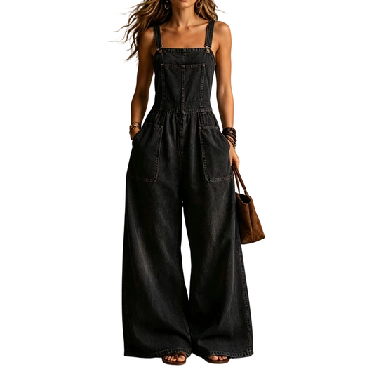 ⌛Limited-time offer-Women Summer Loose Denim Jumpsuit with Pockets