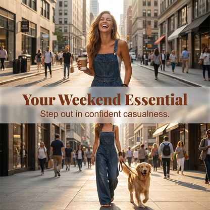 ⌛Limited-time offer-Women Summer Loose Denim Jumpsuit with Pockets