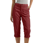 Women’s Solid Color Capri Pants Lightweight Premium Blend Trousers