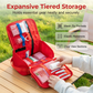 🧰 Emergency Medical Organizer Bag Durable Oxford Fabric Modular Fold-Out Layout ⚡ Tactical Straps Rapid Rip-Away Access