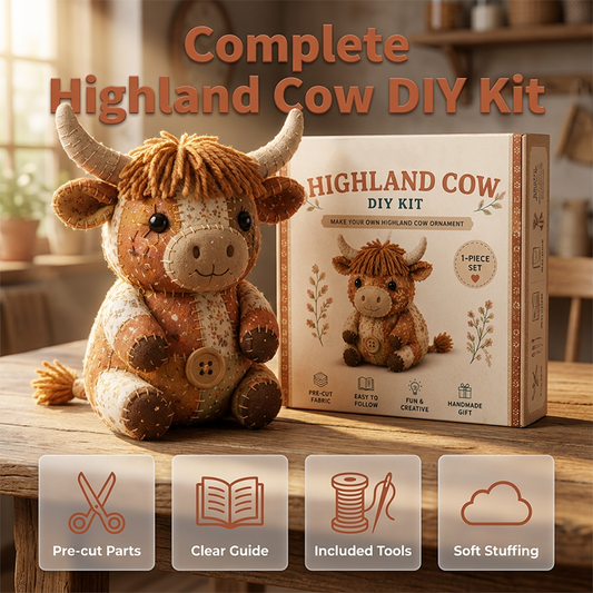 🔥2026 Hot Sale 50% OFF Only￡13.9!! ✨⚡ 40K+ SOLD! 🎁Creative Crafting DIY Patchwork Animal Kit，Eco-Friendly Materials Great Gift For Creative Kids & Craft Lovers! 🌟✅