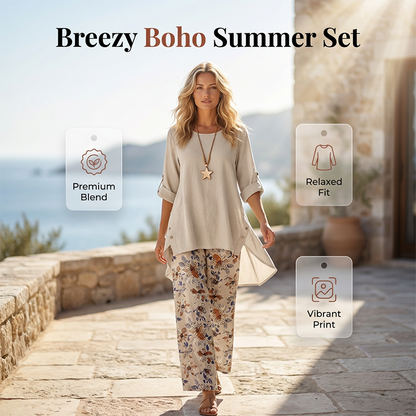 Women's Cotton Linen Half Sleeve Top