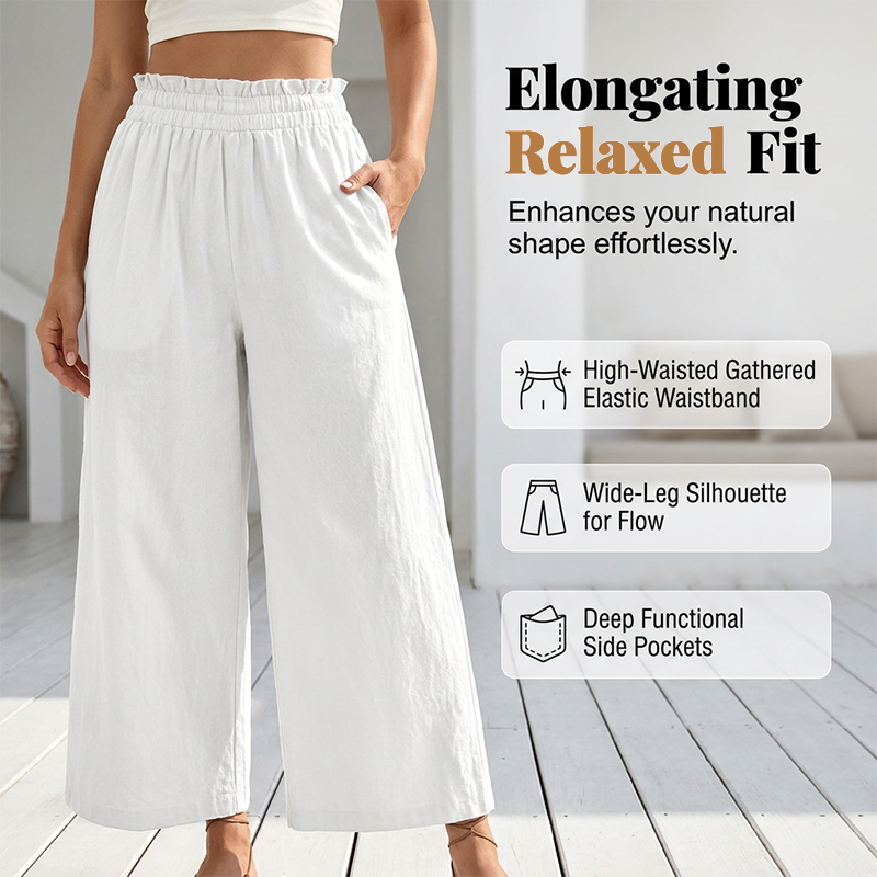 Women's Casual Loose-Fitting Straight-Leg Pants