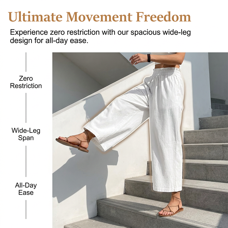 Women's Casual Loose-Fitting Straight-Leg Pants