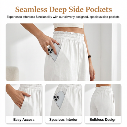 Women's Casual Loose-Fitting Straight-Leg Pants