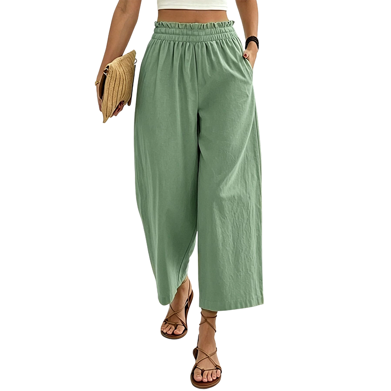 Women's Casual Loose-Fitting Straight-Leg Pants
