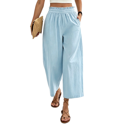 Women's Casual Loose-Fitting Straight-Leg Pants