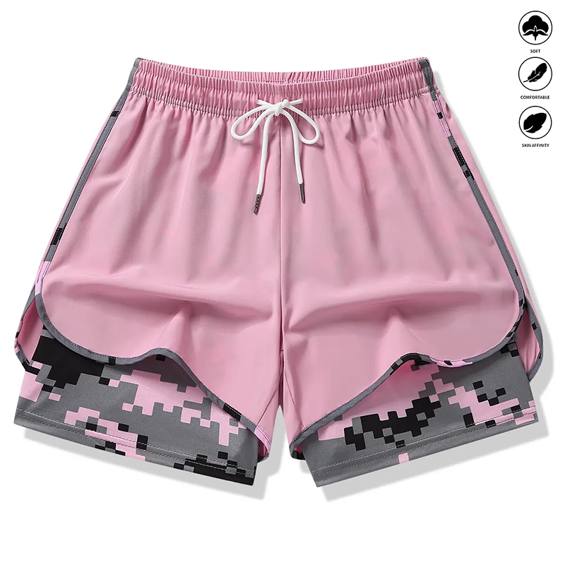 🩳 50% OFF NOW! ✨ 2-in-1 Athletic Shorts – Breathable Fabric, Camo Liner & Side Pockets for Women 🏃‍♀️