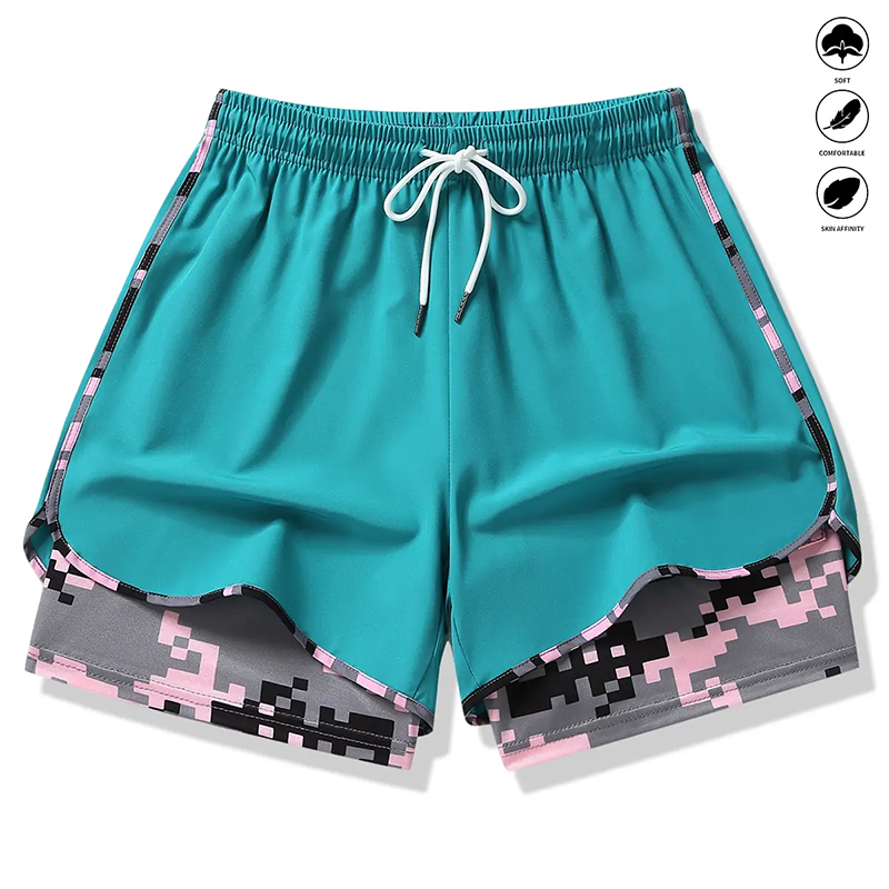 🩳 50% OFF NOW! ✨ 2-in-1 Athletic Shorts – Breathable Fabric, Camo Liner & Side Pockets for Women 🏃‍♀️
