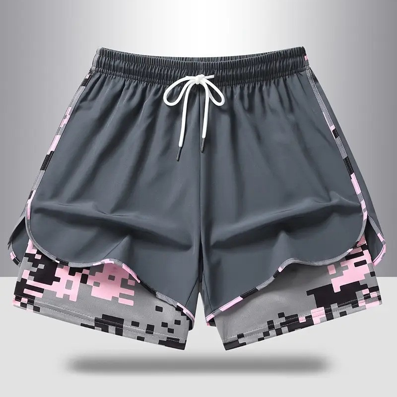 🩳 50% OFF NOW! ✨ 2-in-1 Athletic Shorts – Breathable Fabric, Camo Liner & Side Pockets for Women 🏃‍♀️