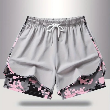 🩳 50% OFF NOW! ✨ 2-in-1 Athletic Shorts – Breathable Fabric, Camo Liner & Side Pockets for Women 🏃‍♀️